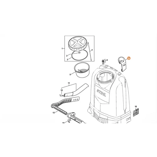 STIHL  Mocowanie 4255 792 2500